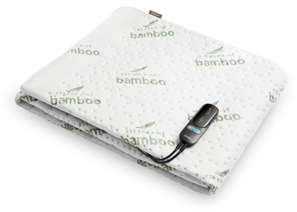 Duux Snooze Bamboo Elektrische Unterdecke – 6 Stufen – 90x200 cm