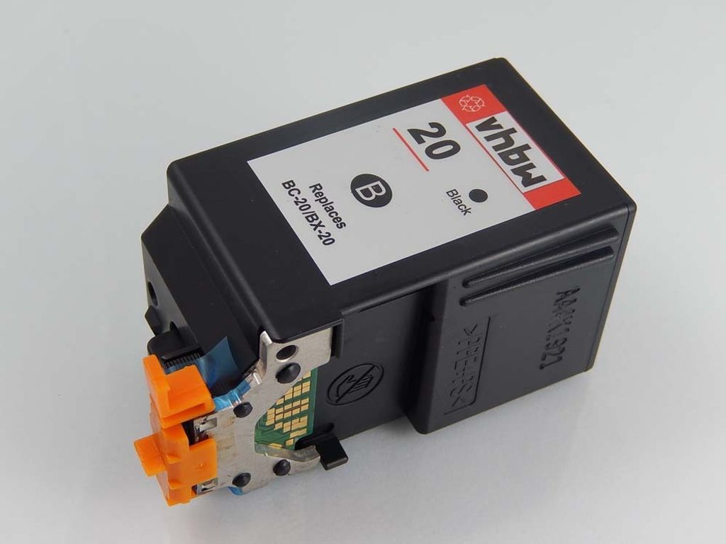 vhbw Tintenpatrone Schwarz kompatibel mit Canon BJC 5500, 4500, 4650, 4550 Drucker (wiederaufgefüllt, 32ml)