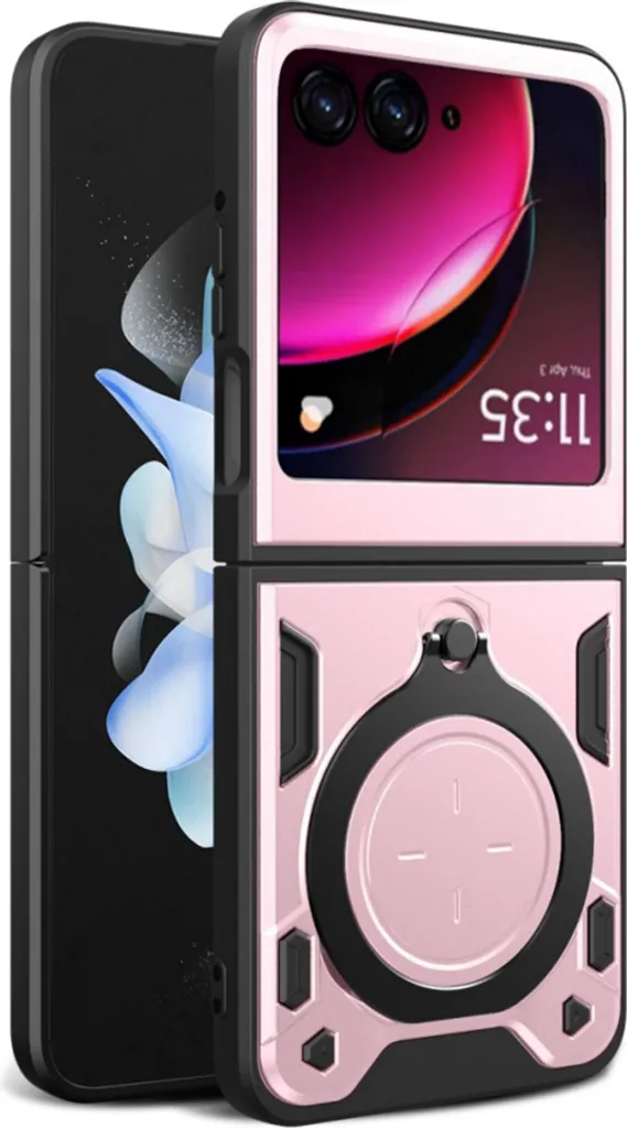 Motorola Razr 50 Cover Rosa con Anello: Il Tuo Accessorio Must-Have