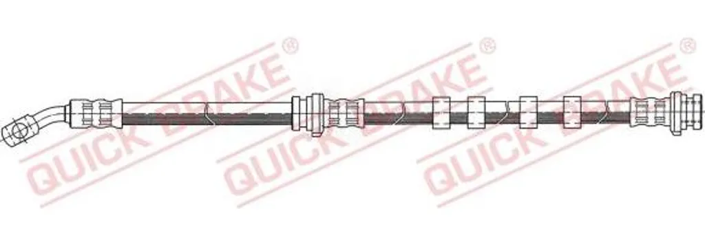 Flexible de frein QUICK BRAKE 58.981 compatible Maxima OE 4621032U10