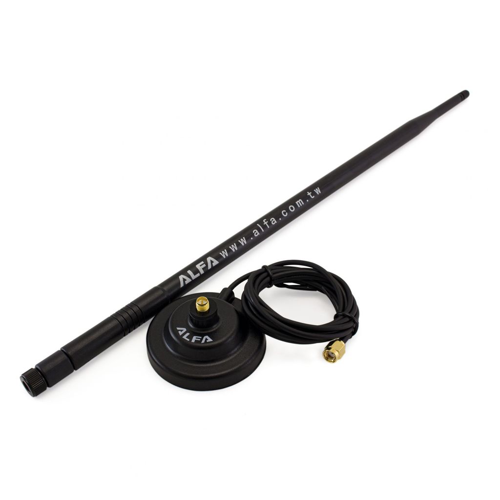 Alfa 2.4GHz Dipole Antenna 9dBi Magnet Base RP-SMA Male Zdjęcie produktu 
