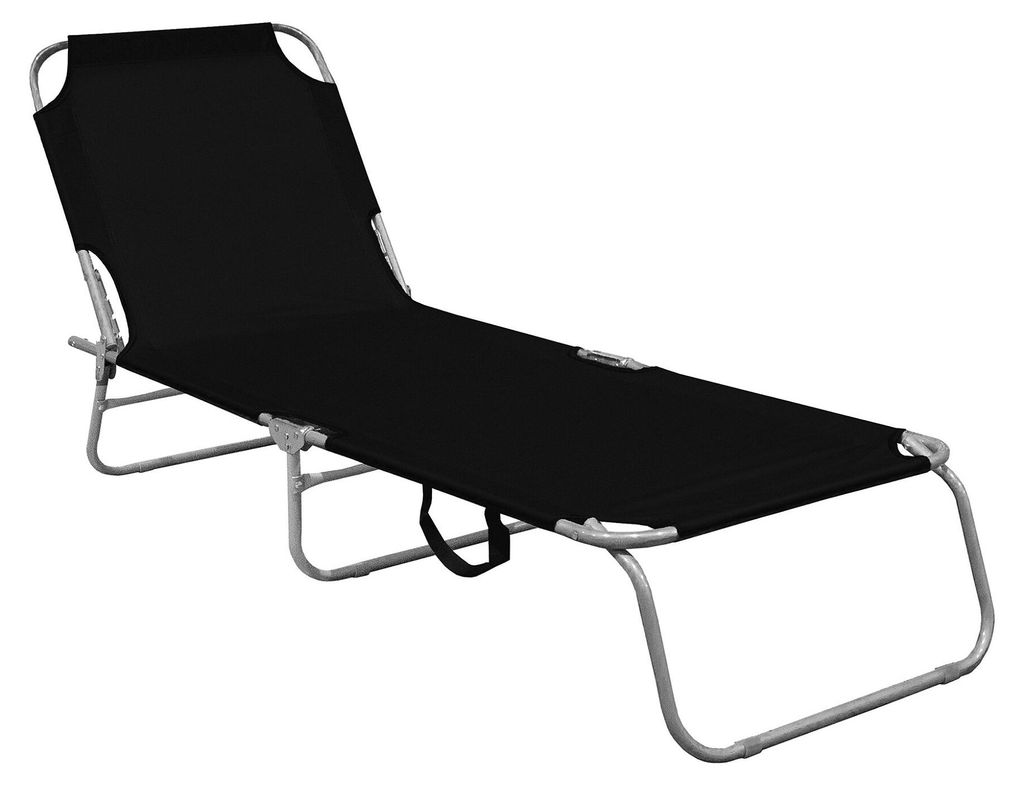 Aga Klappbarer Garten-Liegestuhl MR4255-Black Produktbild 