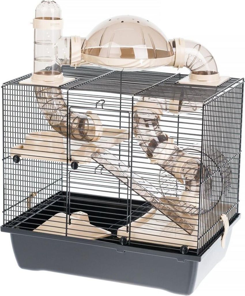 Cage INTER-ZOO Rocky + Terrasse Métal Plastique Image du produit 