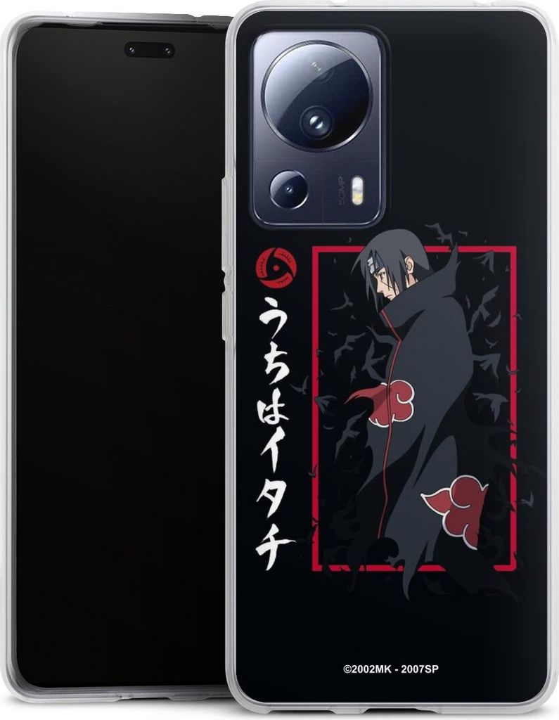 DeinDesign Handyhülle für Xiaomi 13 Lite Silikon Hülle Case Smartphone Schutzhülle Naruto Shippuden Offizielles Lizenzprodukt Itachi Uchiha