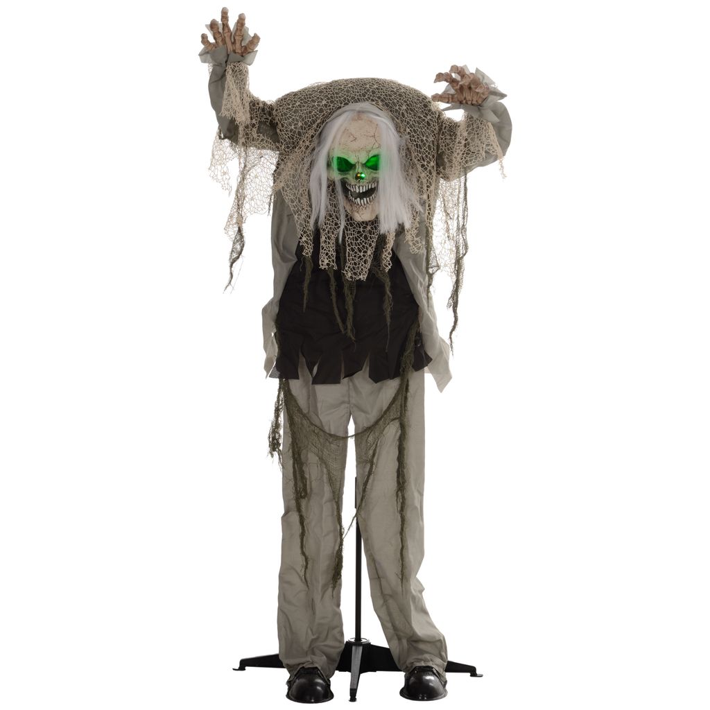 HOMCOM 160 cm dekoracja na Halloween: stojący szkielet z Zdjęcie produktu 