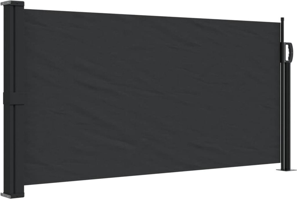 vidaXL Wysuwana markiza boczna czarna 100x300 cm Zdjęcie produktu 