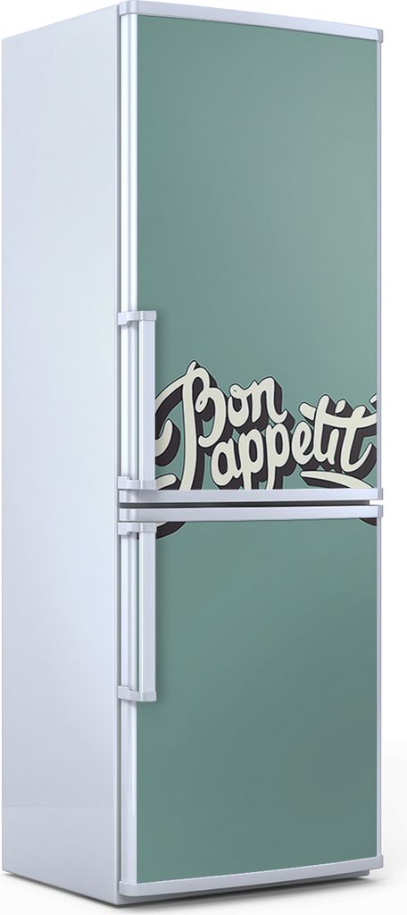Magnete Dekorative - 70 cm x 190 cm - Küche - Magnetmatte Kühlschrankmagnete - Bon Appetit Inschrift