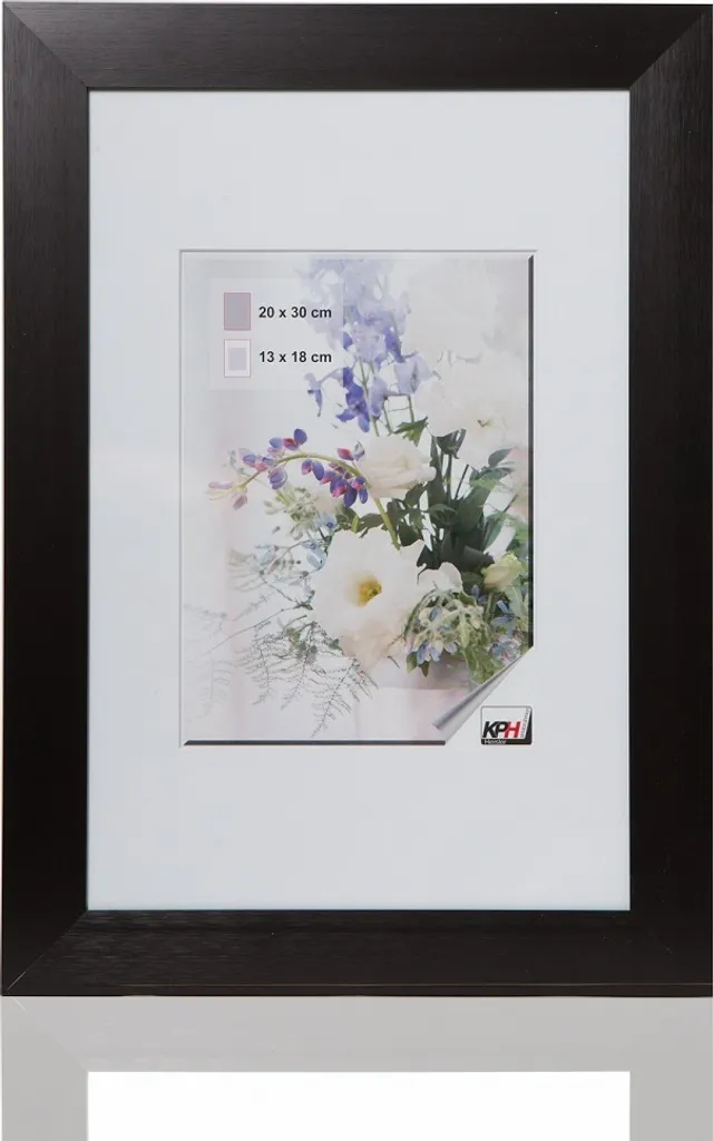 Cornice AL-60 Alluminio Nero 30x45 | Portafoto Design Moderno per Parete