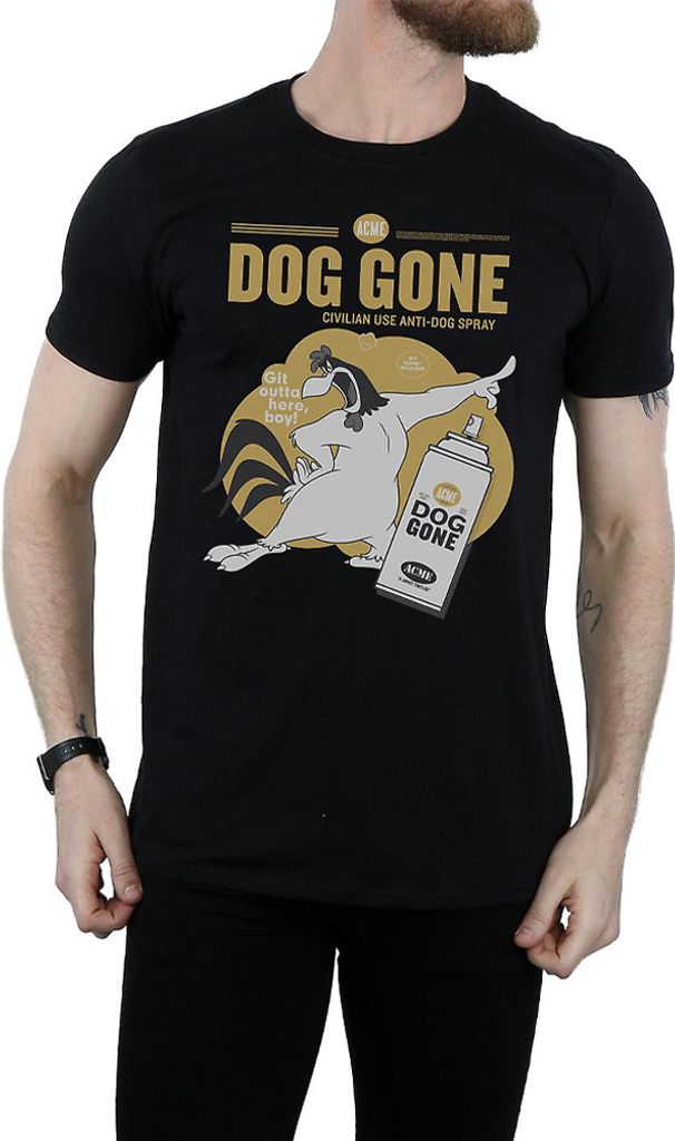 Looney Tunes - "Dog Gone" T-Shirt für Herren BI1419 (M) (Schwarz)