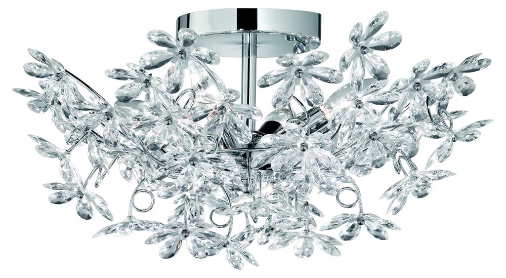 Reality Leuchten R60014017 Flower Deckenleuchte, Metall, Produktbild 