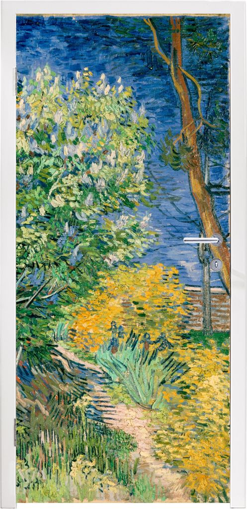 MuchoWow Türtapete Selbstklebende Türfolie Die Büsche bei Arles - Vincent van Gogh 95x215 cm Türposter Türaufkleber Klebefolie Türklebefoli...