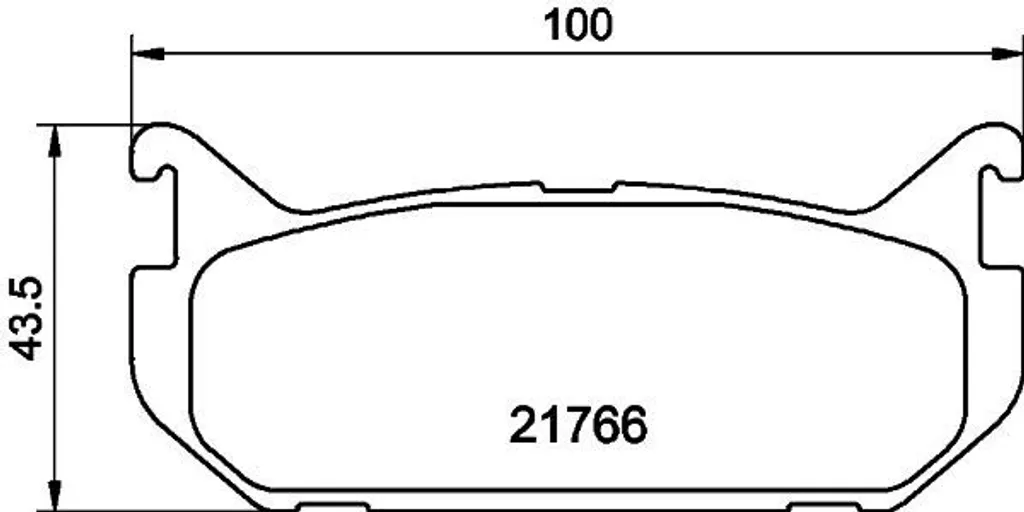 Plaquettes de frein Mazda MX-6 et Xedos 6 : kit HELLA 8DB 355 016-711