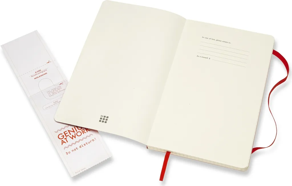 Moleskine Classic Notebook Large Squared Scarlet Red - Carta Avorio 70g - 11