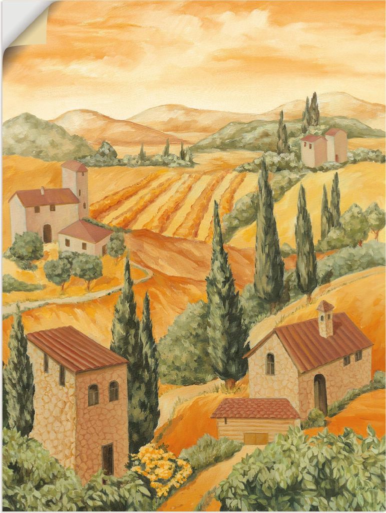 ARTland Wandbild, selbstklebend Italien Toscana Größe: 45x60 cm