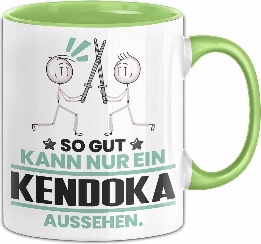 Kendoka Geschenk Tasse So Gut Kann Nur Ein Kendoka Aussehen Geschenkidee Kaffee-Becher (Grün)