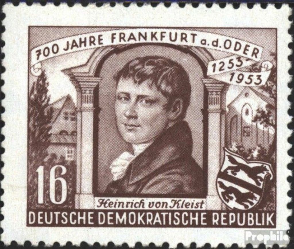 Briefmarken DDR 1953 Mi 358 gestempelt 700 Jahre Frankfurt a.d. Oder