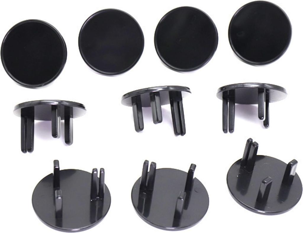 Steckdosenabdeckung 3 Loch ABS Steckdose Proofing Elektrische Sicherheit Protector für HouseholdRound Schwarz
