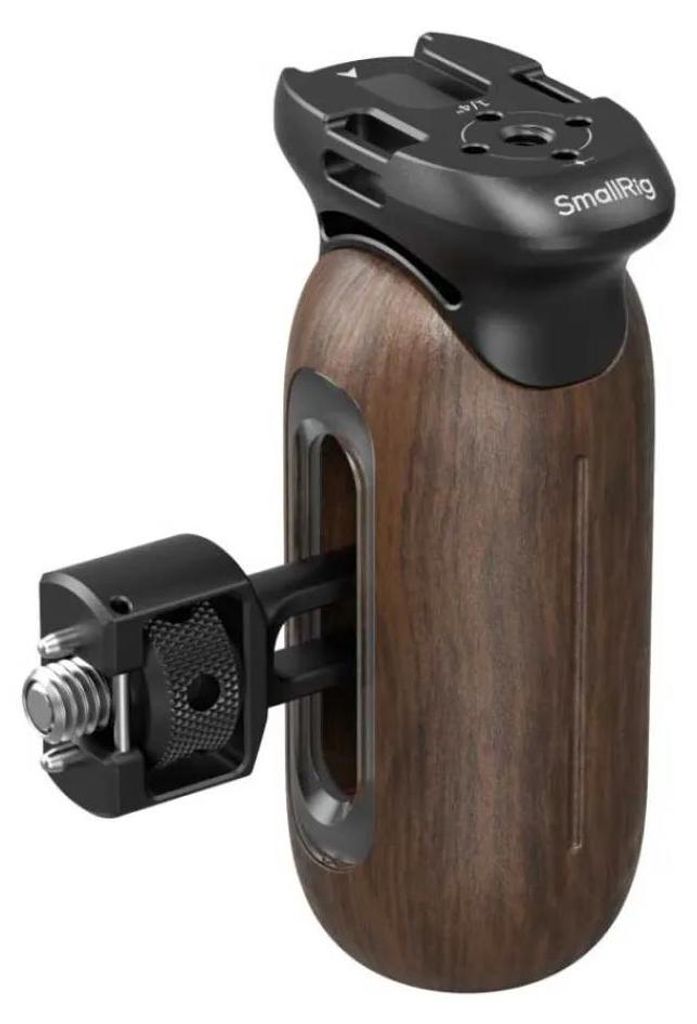 SmallRig 5238, Kameragriff, Schwarz, Braun, Aluminium, Holz, 15 kg, 1/4, 3/8", 86,3 mm
