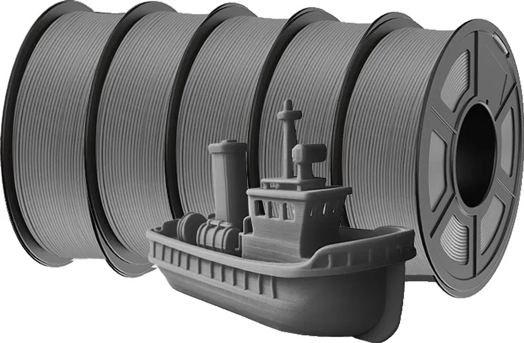 Recharge Filament PLA Gris 1,75 mm pour Impression 3D Pack de 5,5 kg