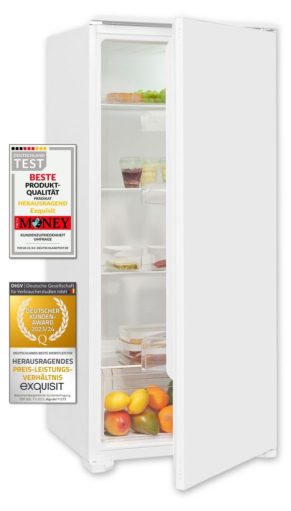 Exquisit Einbau-Vollraumkühlschrank EKS201-V-E-040E | Produktbild 