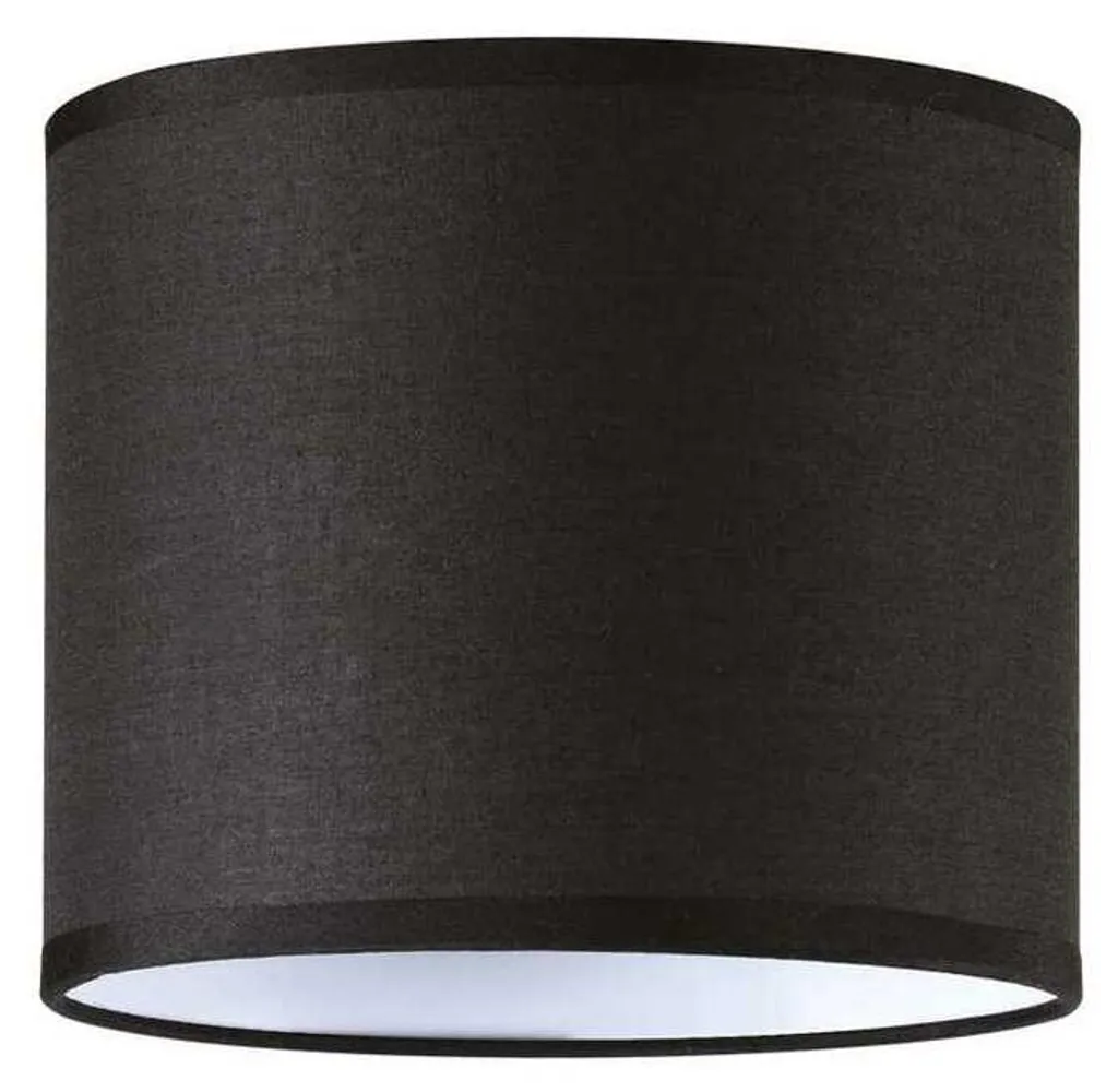 Abat-jour noir de remplacement SET UP D16 cylindrique 16,5 cm noir