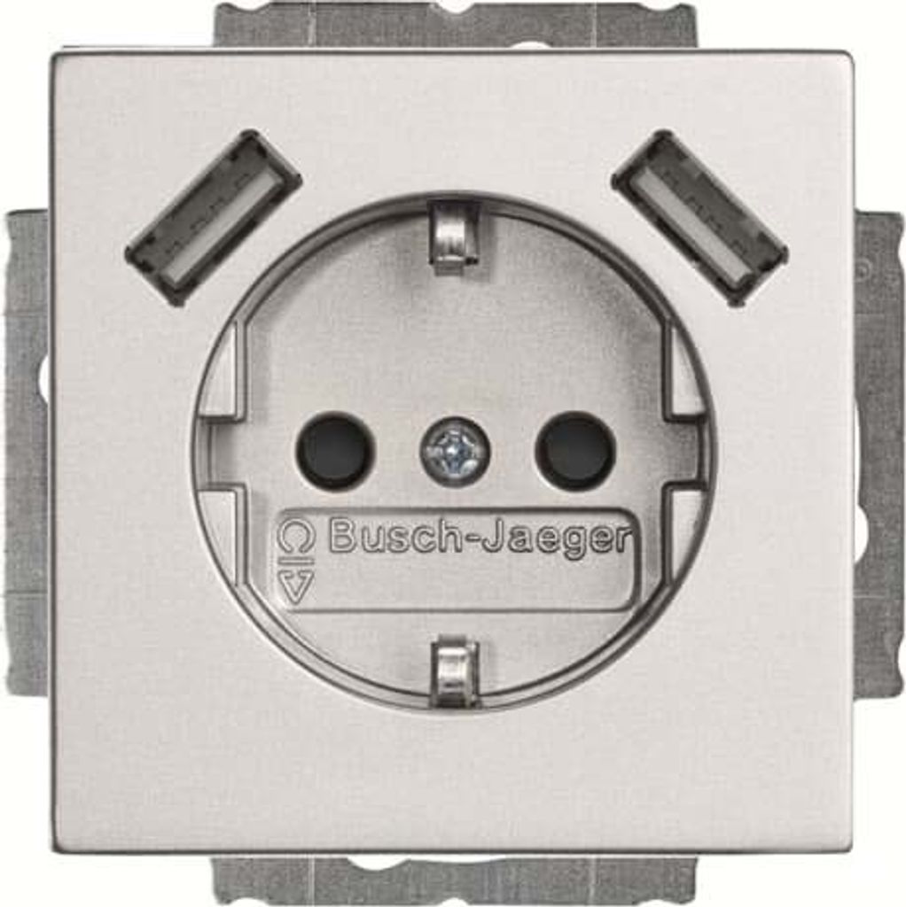 Busch-Jaeger SCHUKO-2x USB Steckdose 20 EUCB2USB-83 2CKA002011A6271