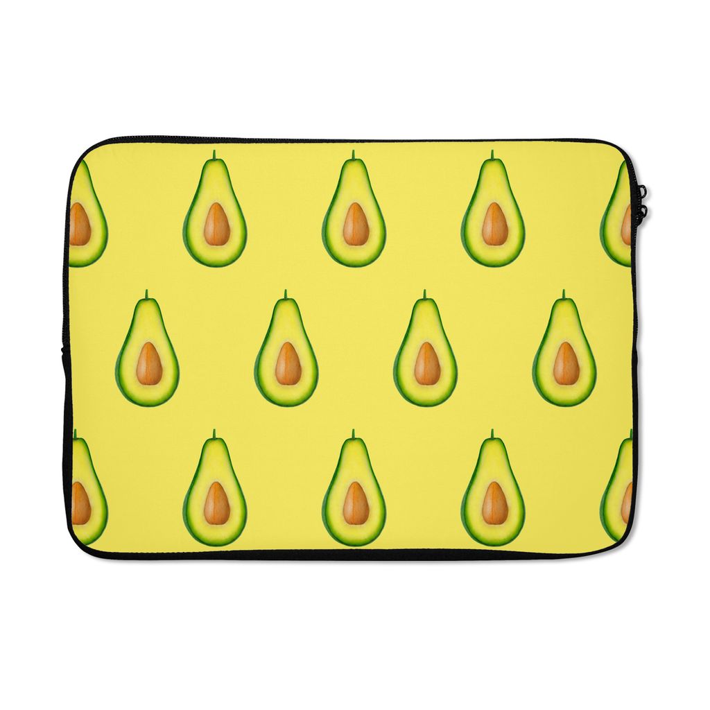 MuchoWow® Laptop Hülle 13 Zoll Avocado - Muster - Gelb Produktbild 