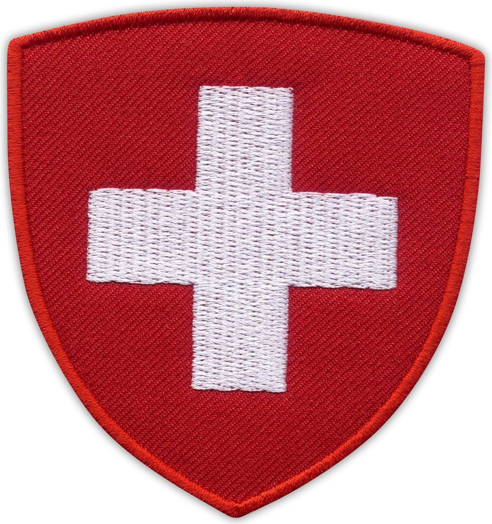 Patchion Coat of arms of Switzerland - Magnetic Backing - Embroidered Patch/Badge/Emblem