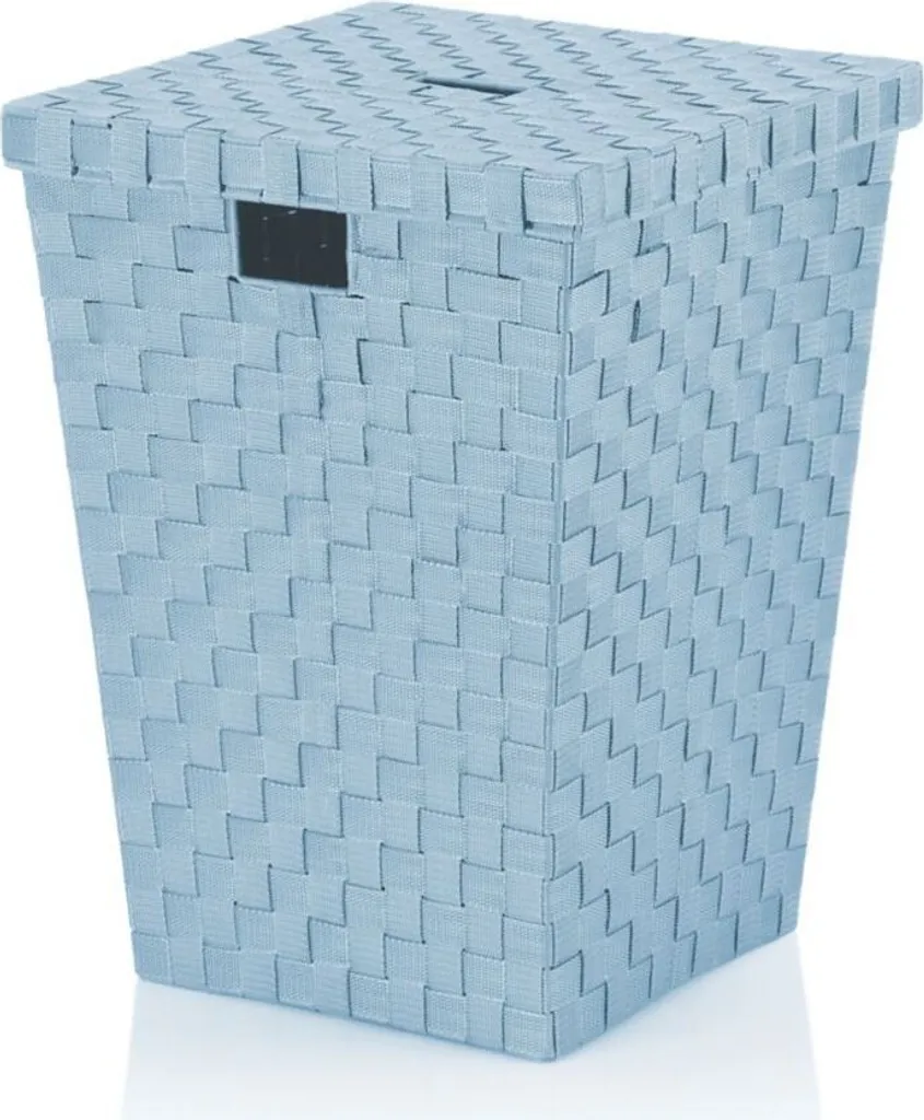 Panier à linge en tissu bleu Kela Alvaro - Rangement linge solide
