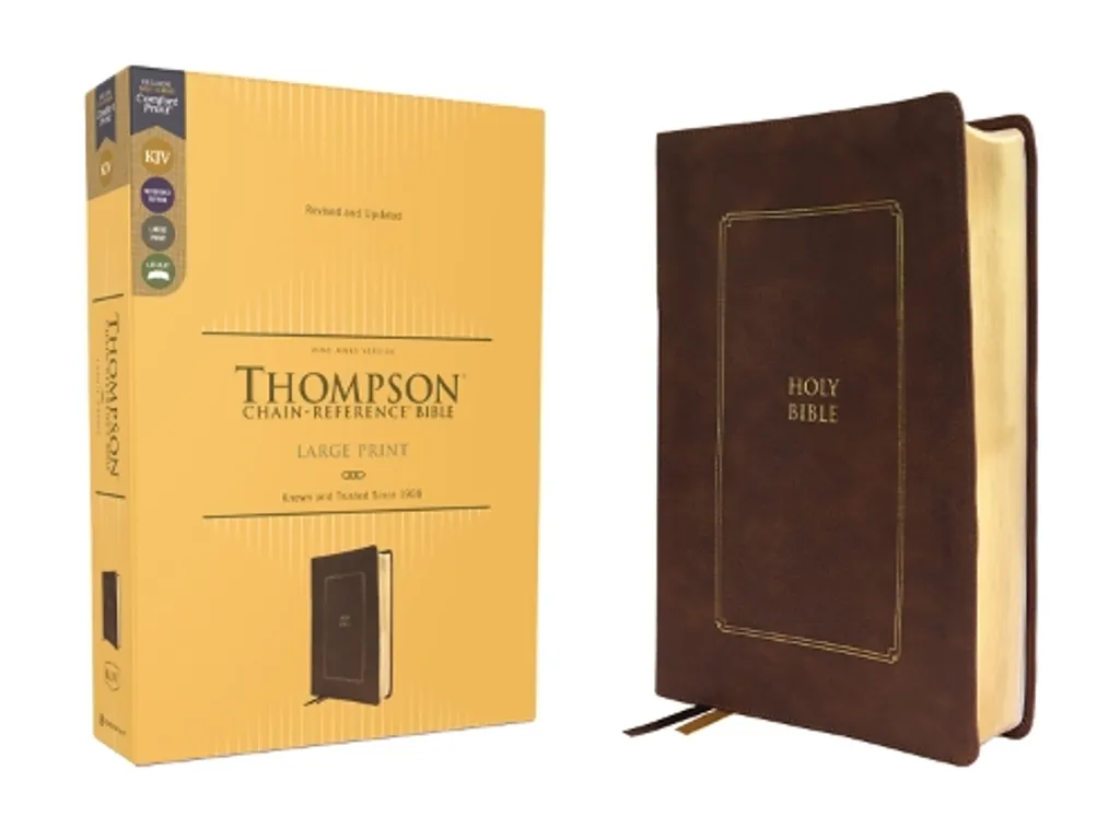 Bible d'étude KJV Thompson avec index thématique et grands caractères