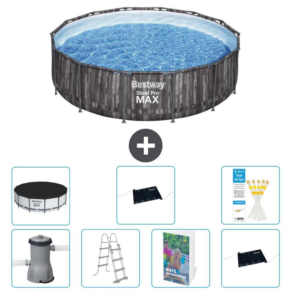 Bestway Steel Pro MAX Rund - 427x107 cm - 8-teilig S562