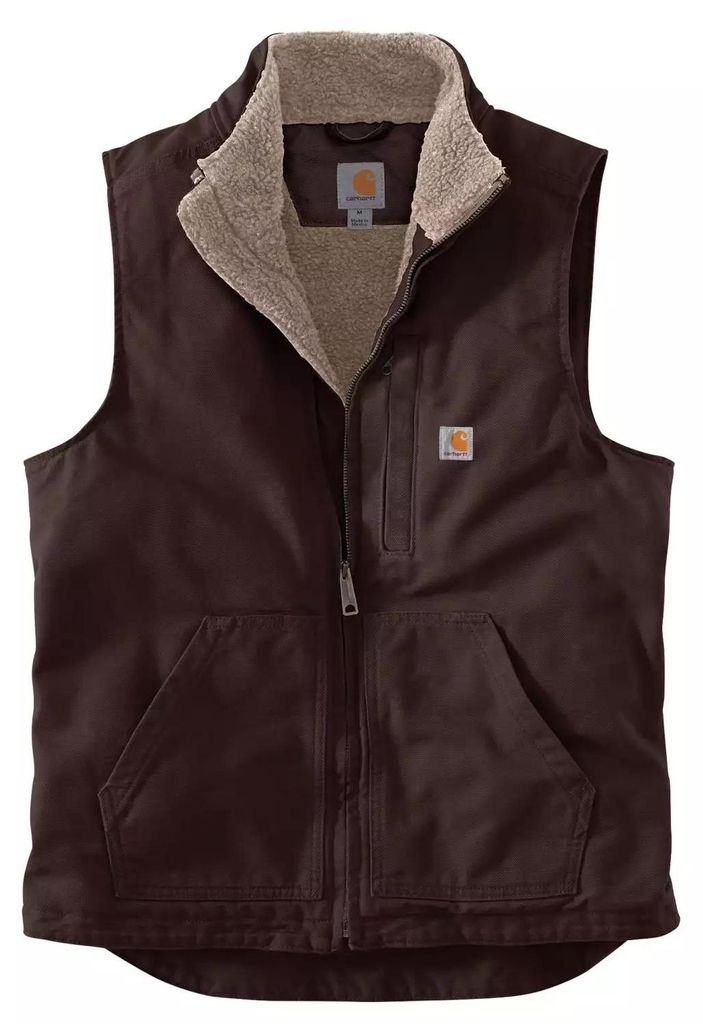 Carhartt 104277 Washed Duck Mock-Neck Vest  Dark Brown L Produktbild 