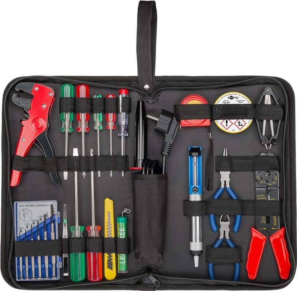 goobay Werkzeugtasche mit Lötset (1er Faltschachtel) Produktbild 