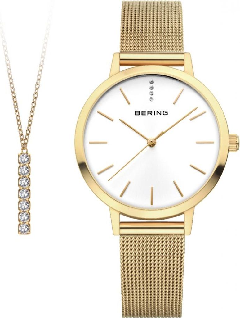 Damen-Set BERING 13434-334-GWP in klassischem goldenem Fashion-Design als Geschenk