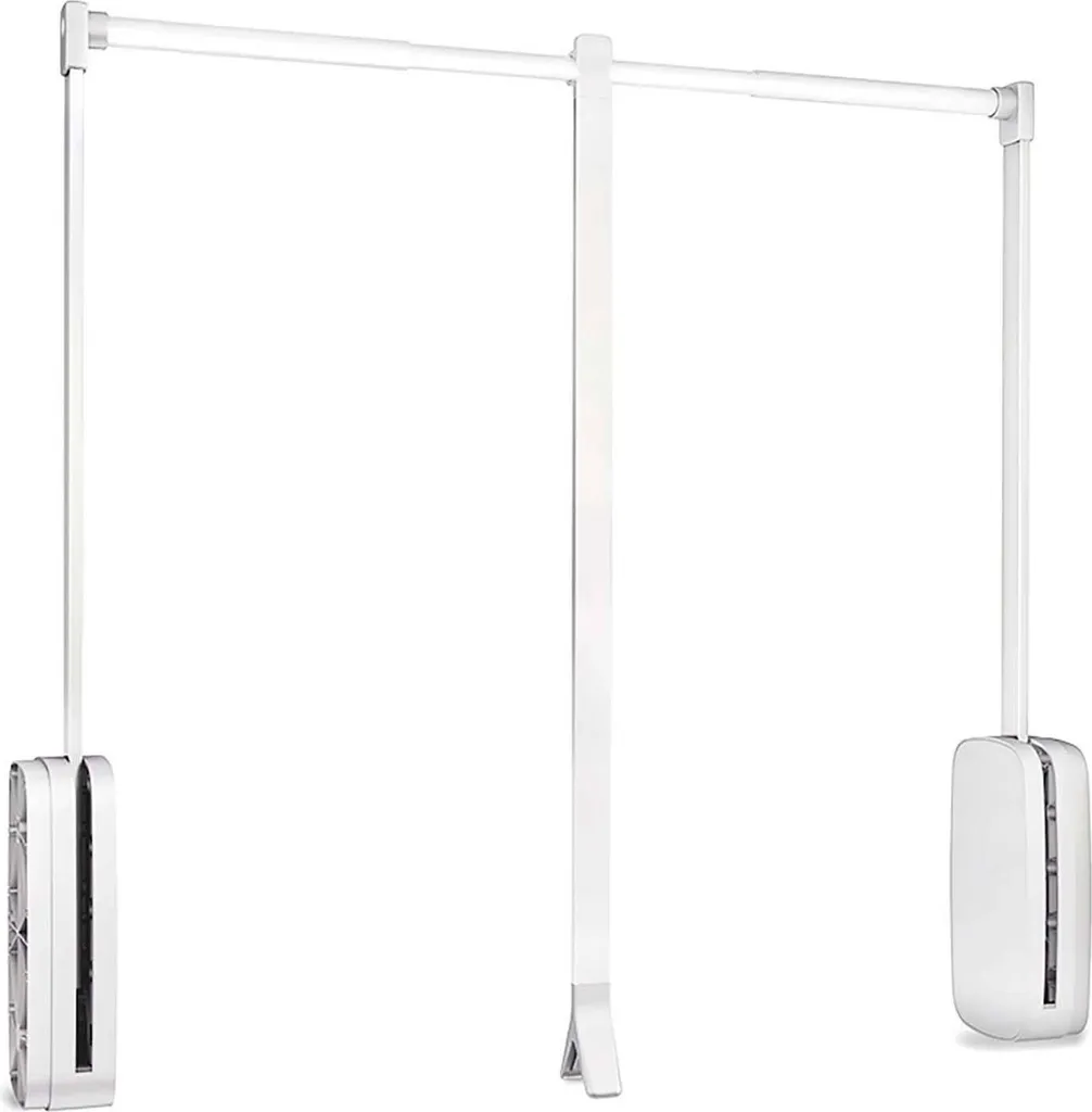 Emuca Closet Sling Cintre pliable télescopique argenté 600-830 mm