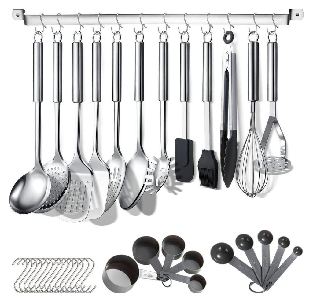 set di utensili da cucina in acciaio inox da 38 pezzi con Immagine del prodotto 