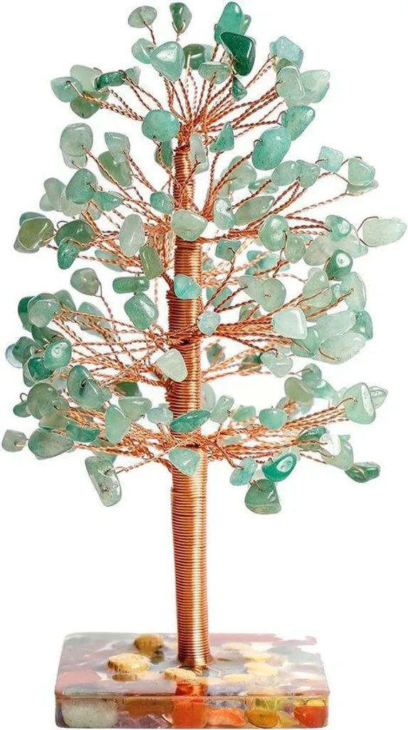 Arbre de vie décoratif artisanal en cristaux pour équilibre des chakras