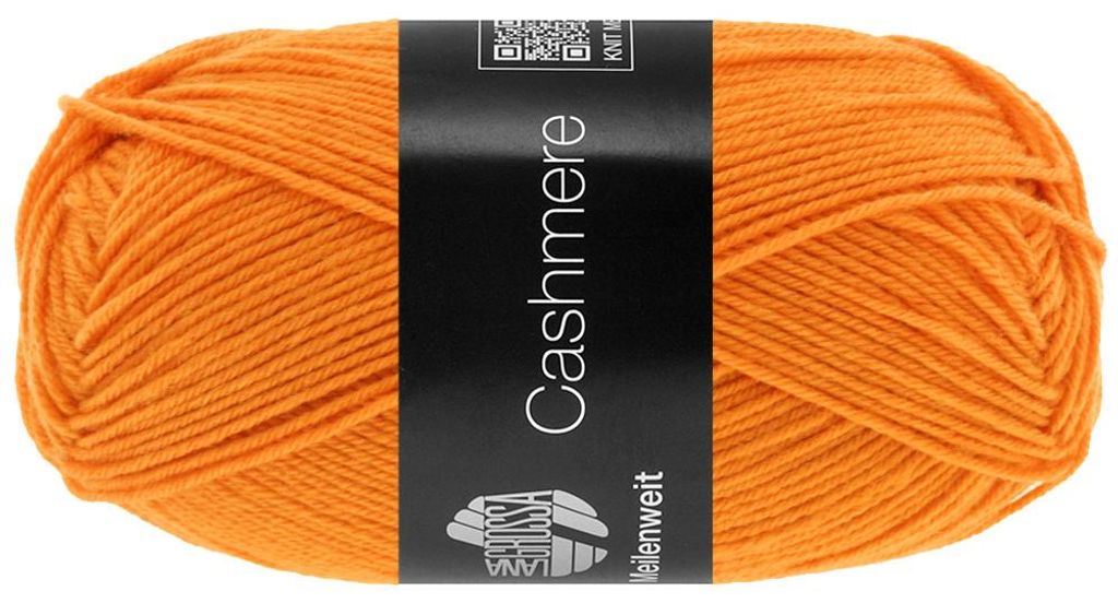 Lana Grossa - Meilenweit 4-fach 50g Cashmere 0074 orange Produktbild 