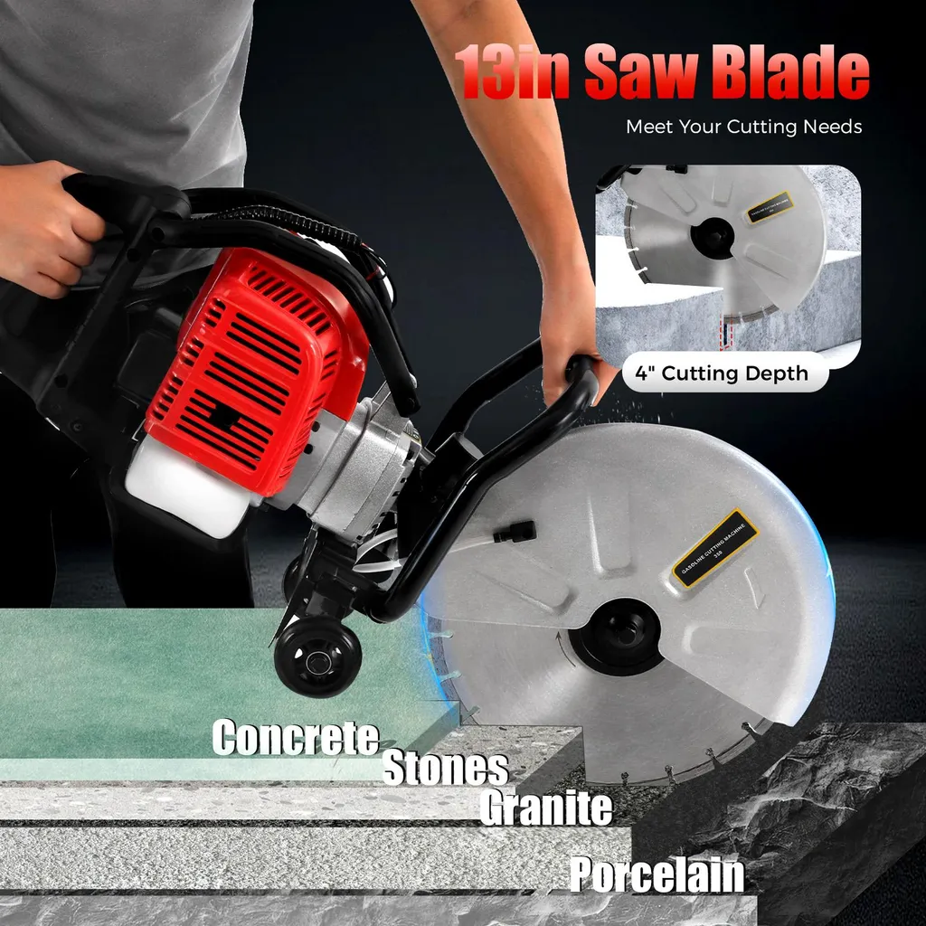 Tronçonneuse béton 1400W sans fil - Lame 33 cm haute performance - 3