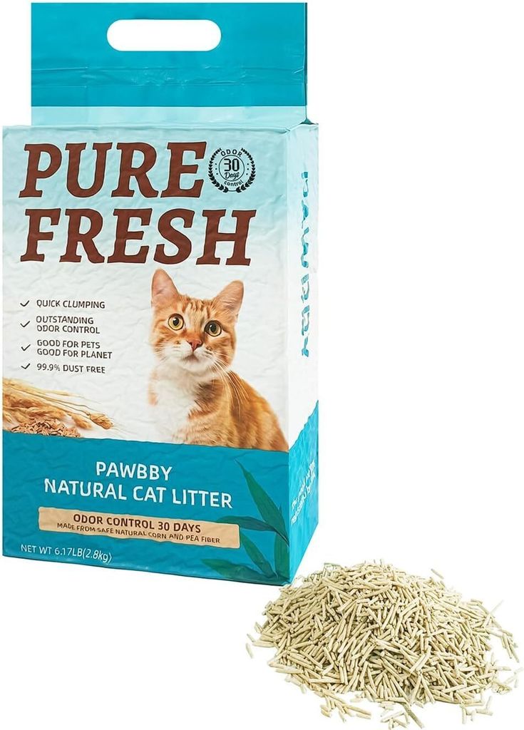 PAWBBY Katzenstreu aus Natürlichen Pflanzen, Verhindert Produktbild 1