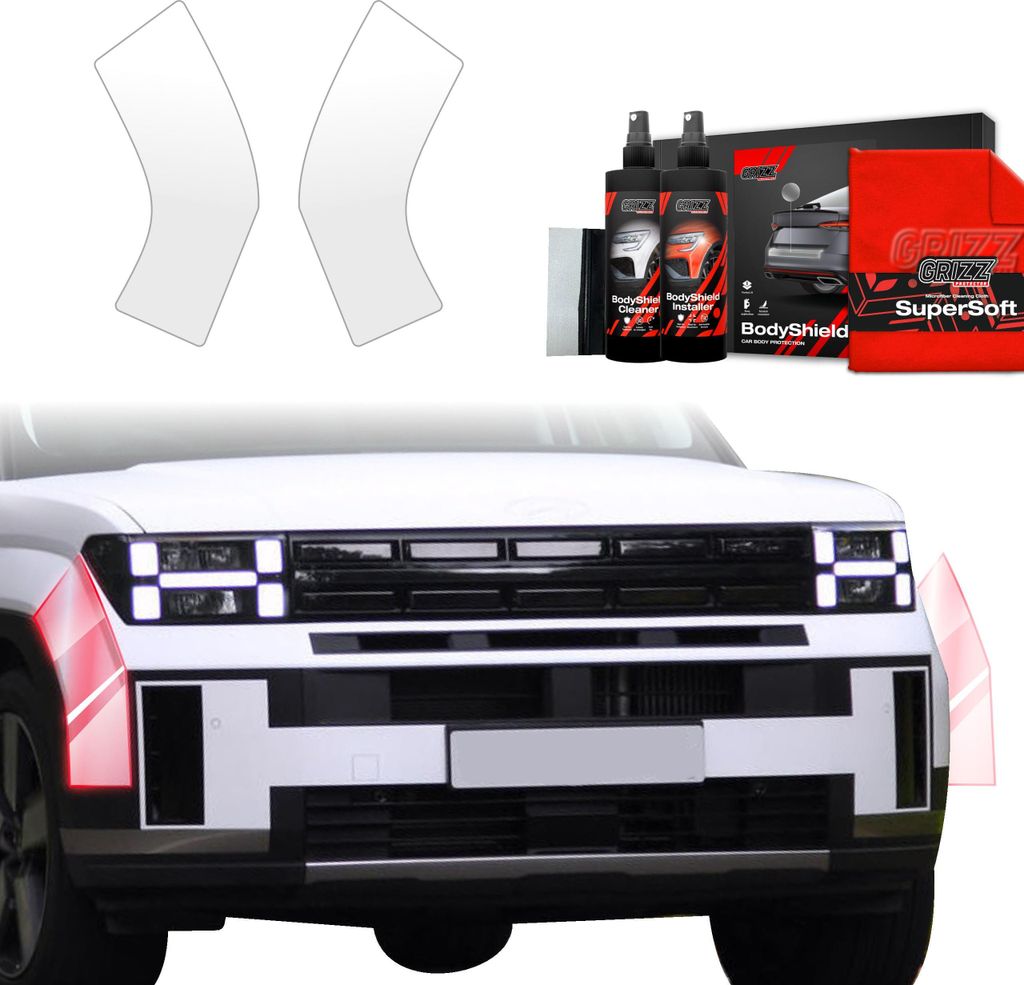 2in1 Schutzfolie für Stoßstange - Hyundai Santa Fe (2023-2025) Grizz Protector