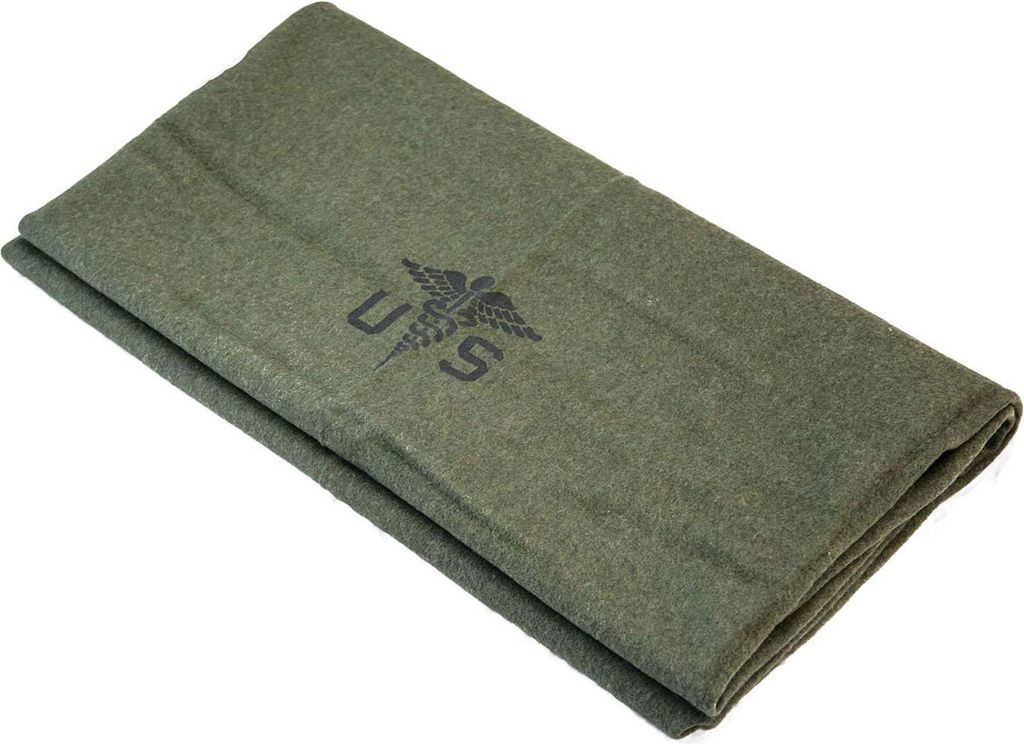 Wolldecke, US Medical oliv neu (228 x 150 cm)