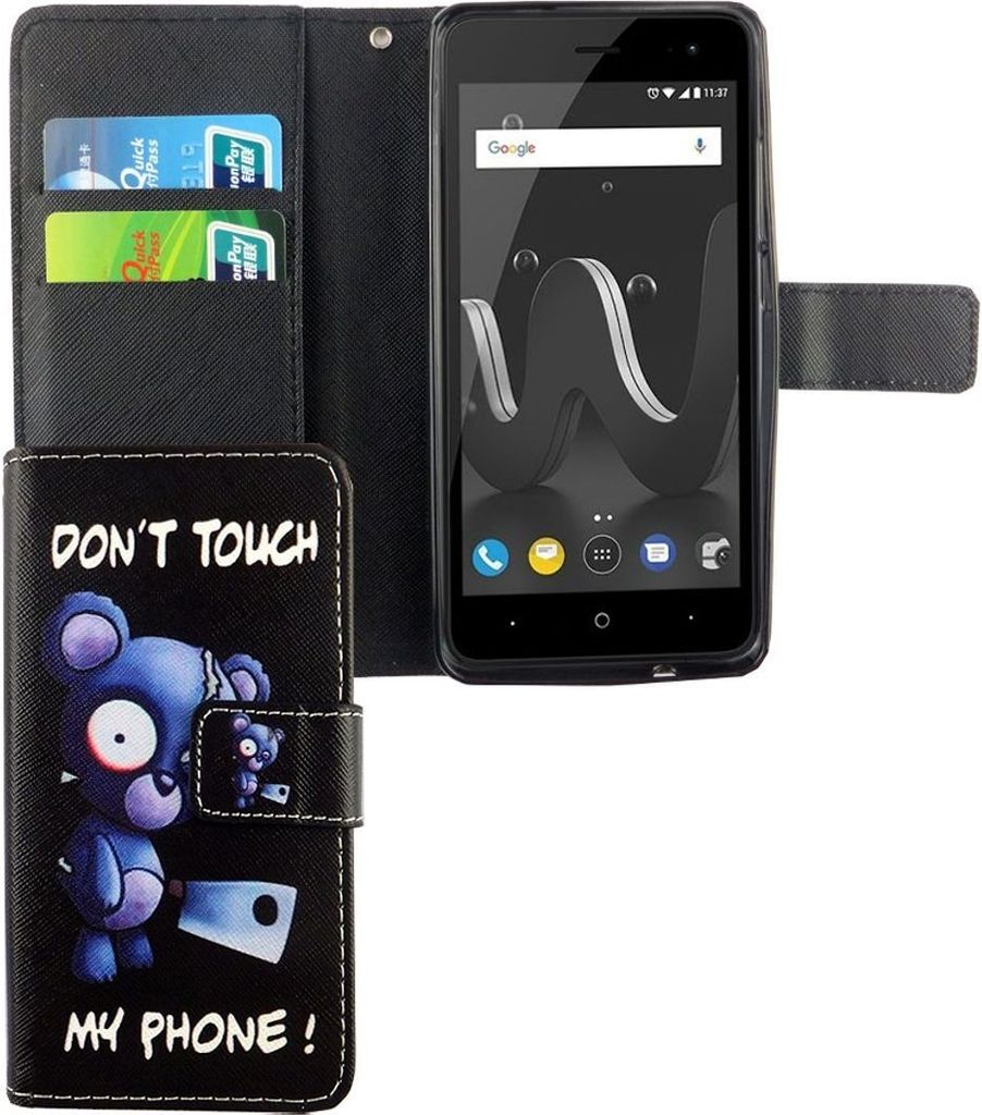 Handyhülle Tasche für Wiko Jerry 2 Bär mit Beil