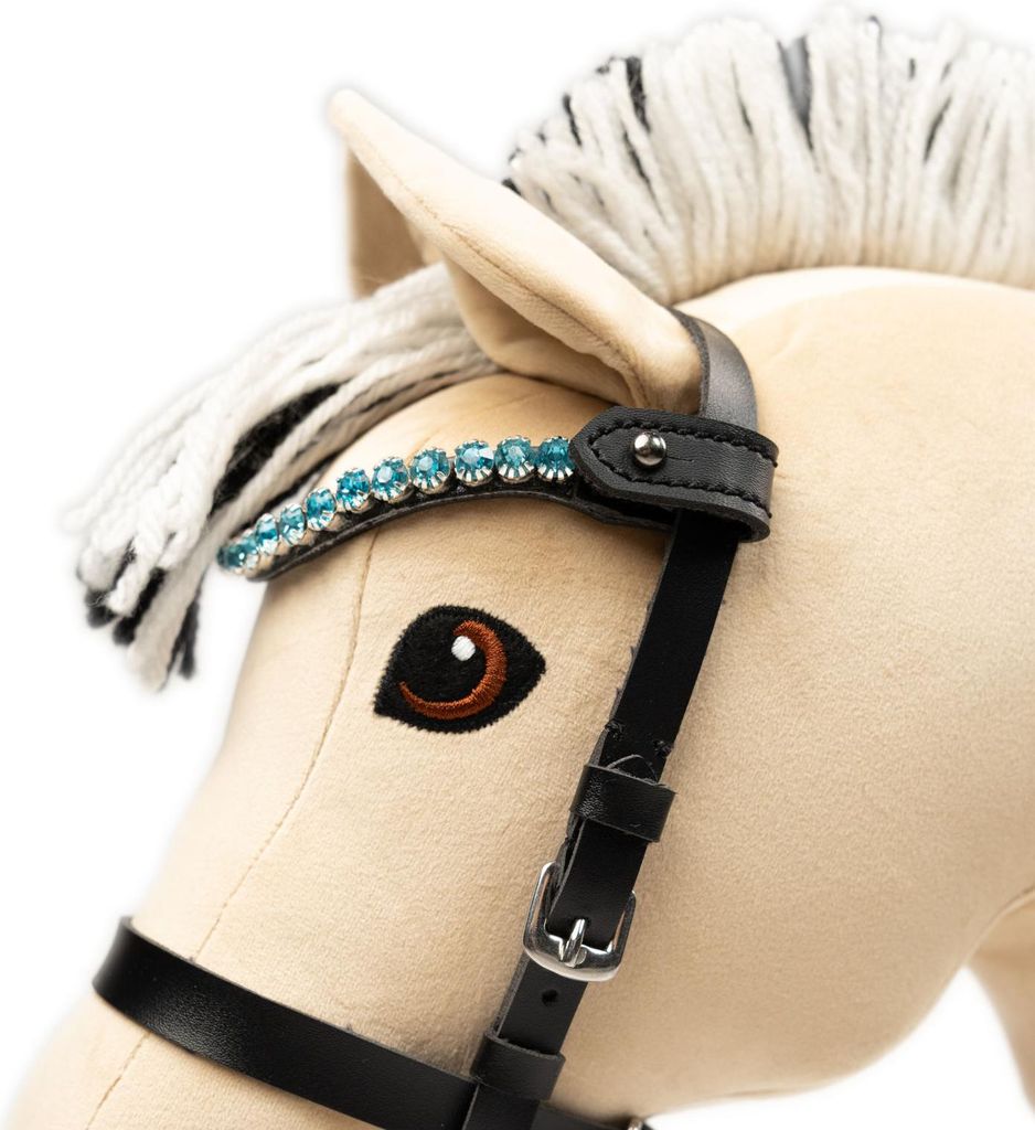 My Hobby Horse - Stirnband für Steckenpferde - glitter blau Produktbild 