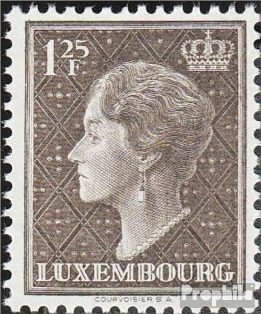 Briefmarken Luxemburg 1949 Mi 450 postfrisch Charlotte Produktbild 