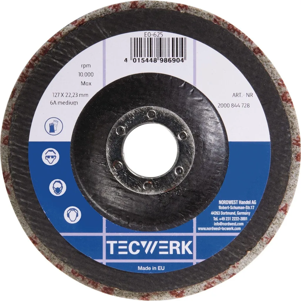 Disco Unitized BUF014 125mm 6A-M Super Finish per Lucidatura Metalli