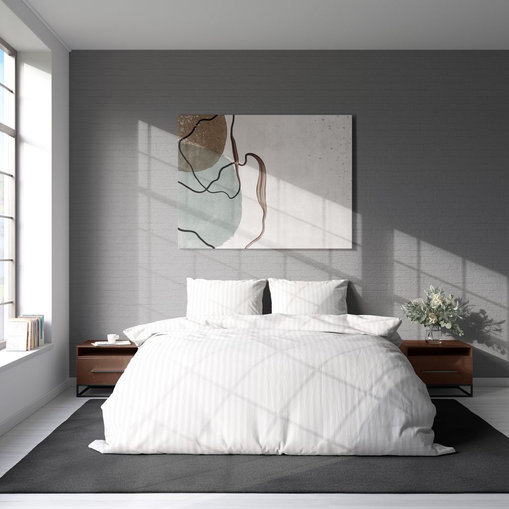 3-tlg Premium Damast Bettwäsche 200x200 + 80x80 cm mit YKK Produktbild 3