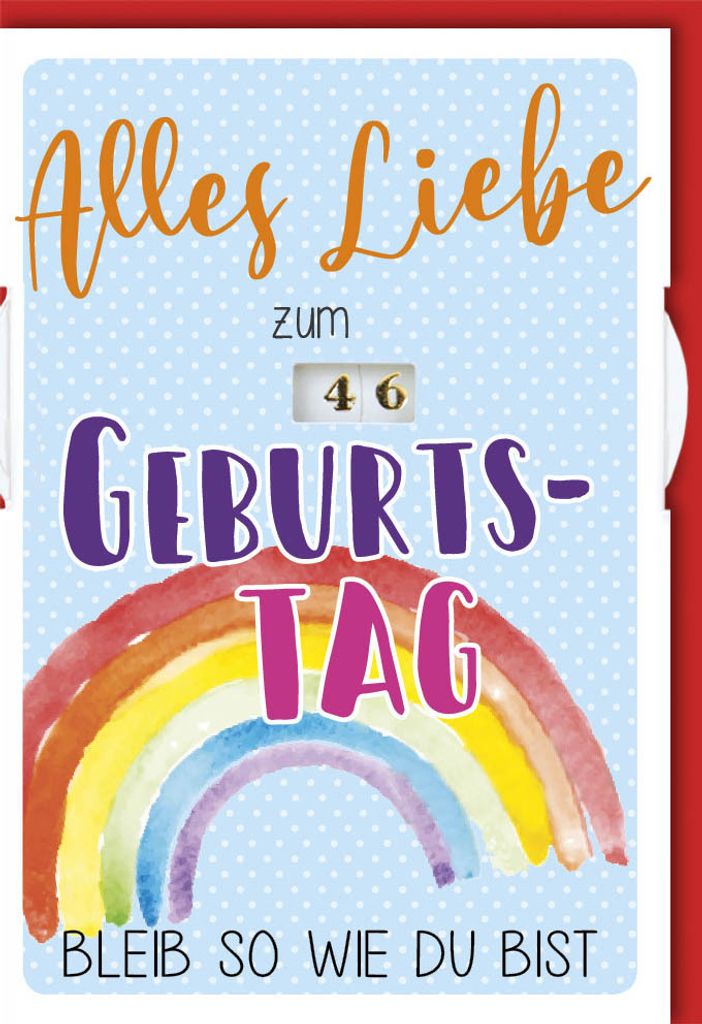Zahlengeburtstag - verstellbare Zahlen 1-109 - Glückwunschkarte im For