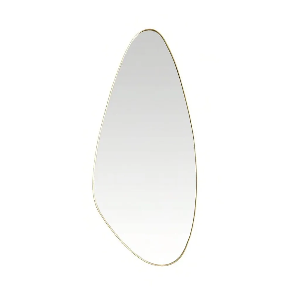 Miroir Mural Vertical Doré 57x127 cm pour Entrée et Dressing Design