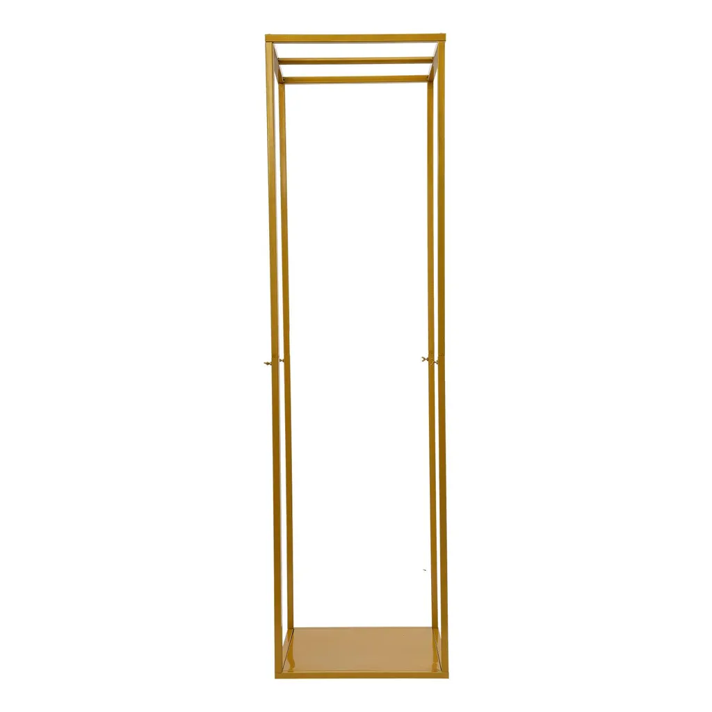 Portant décoratif doré 182cm : solution stable pour arche de fleurs mariage - 6